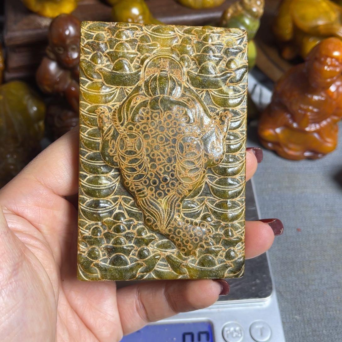 蛇纹石玉合金颈饰