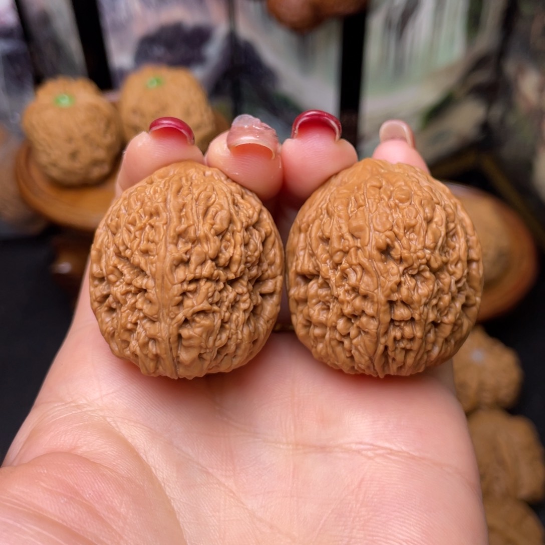 文玩核桃把件33大蒜头