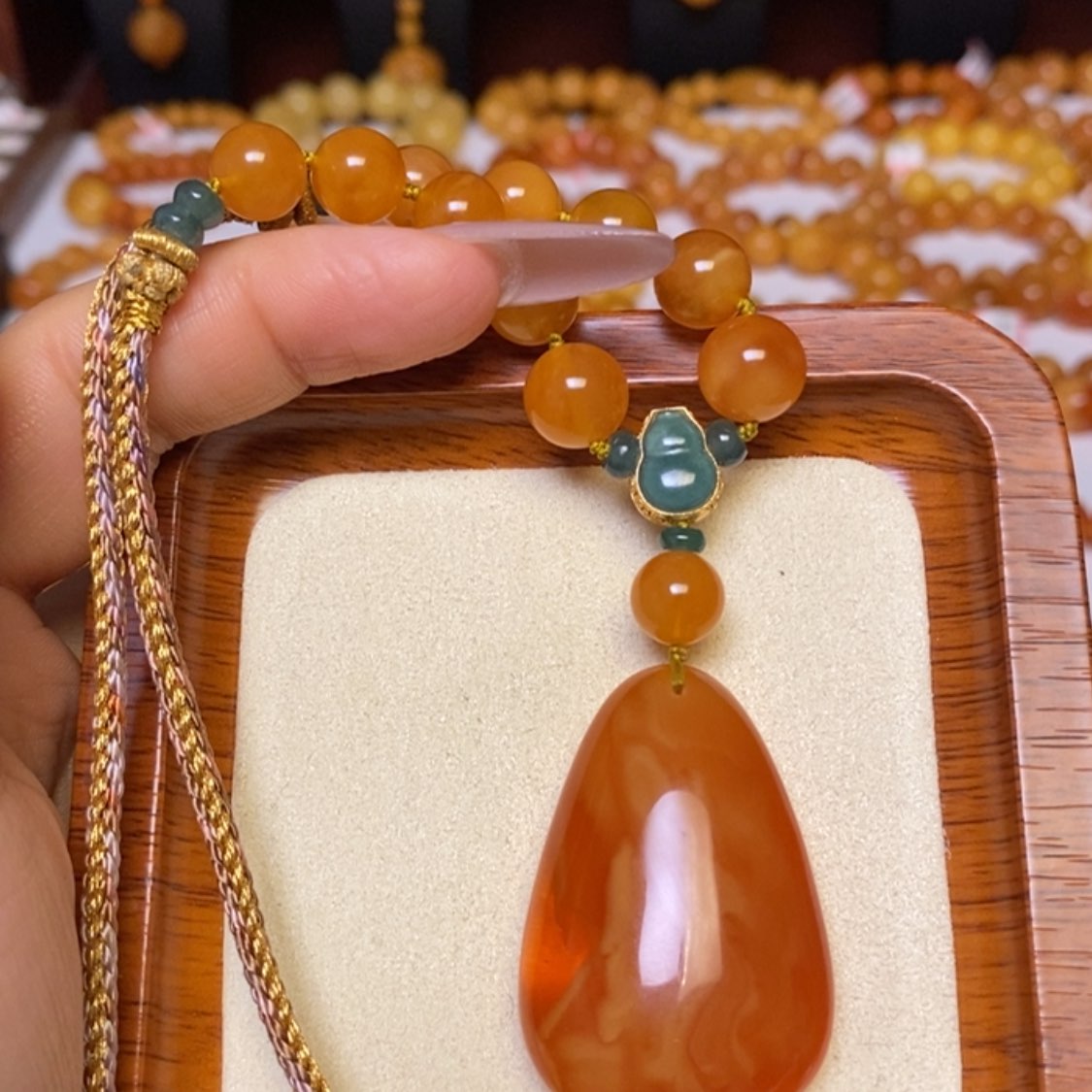 【闪购商品】蜜蜡颈饰未镶嵌项链