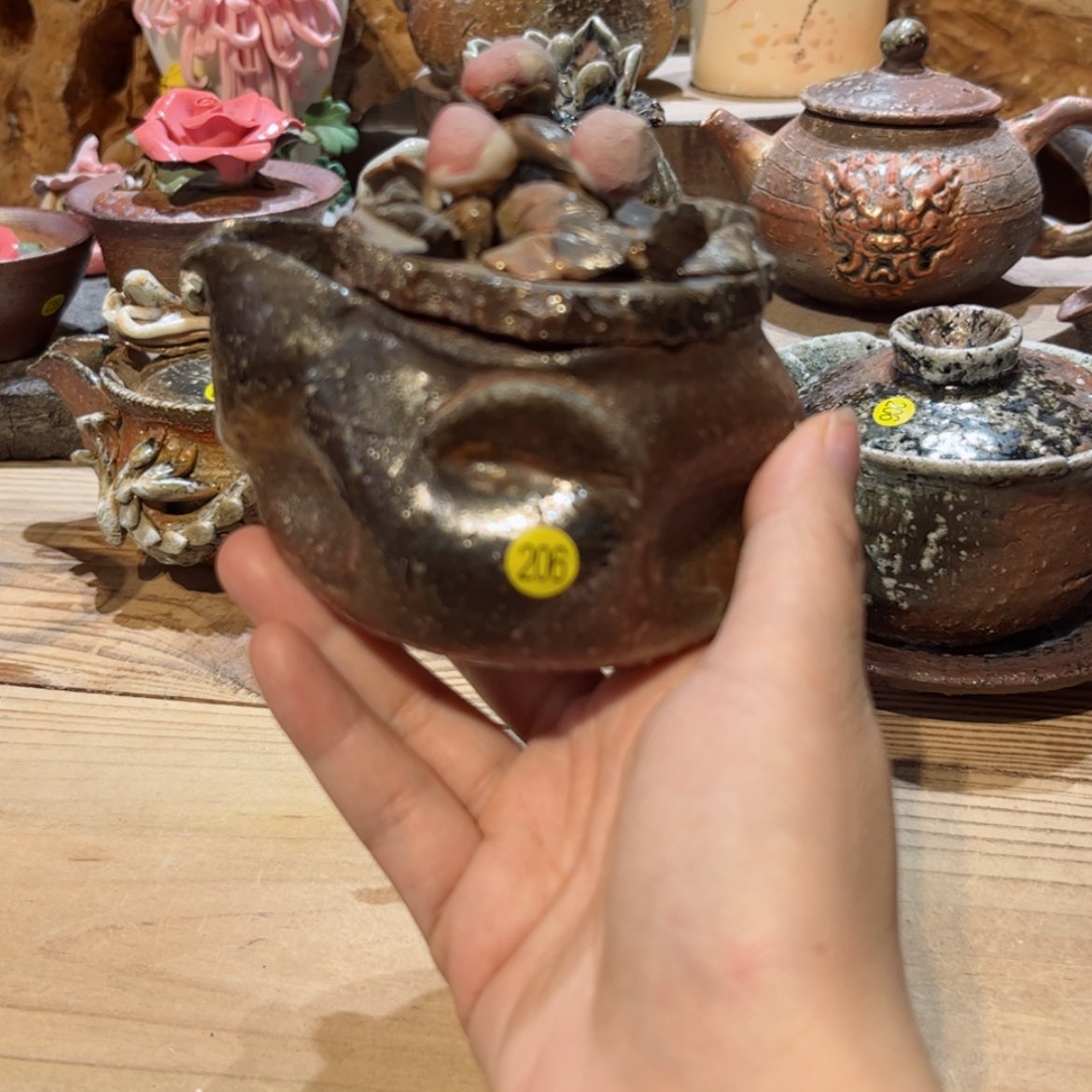 【闪购商品】柴烧茶具手工宝瓶206