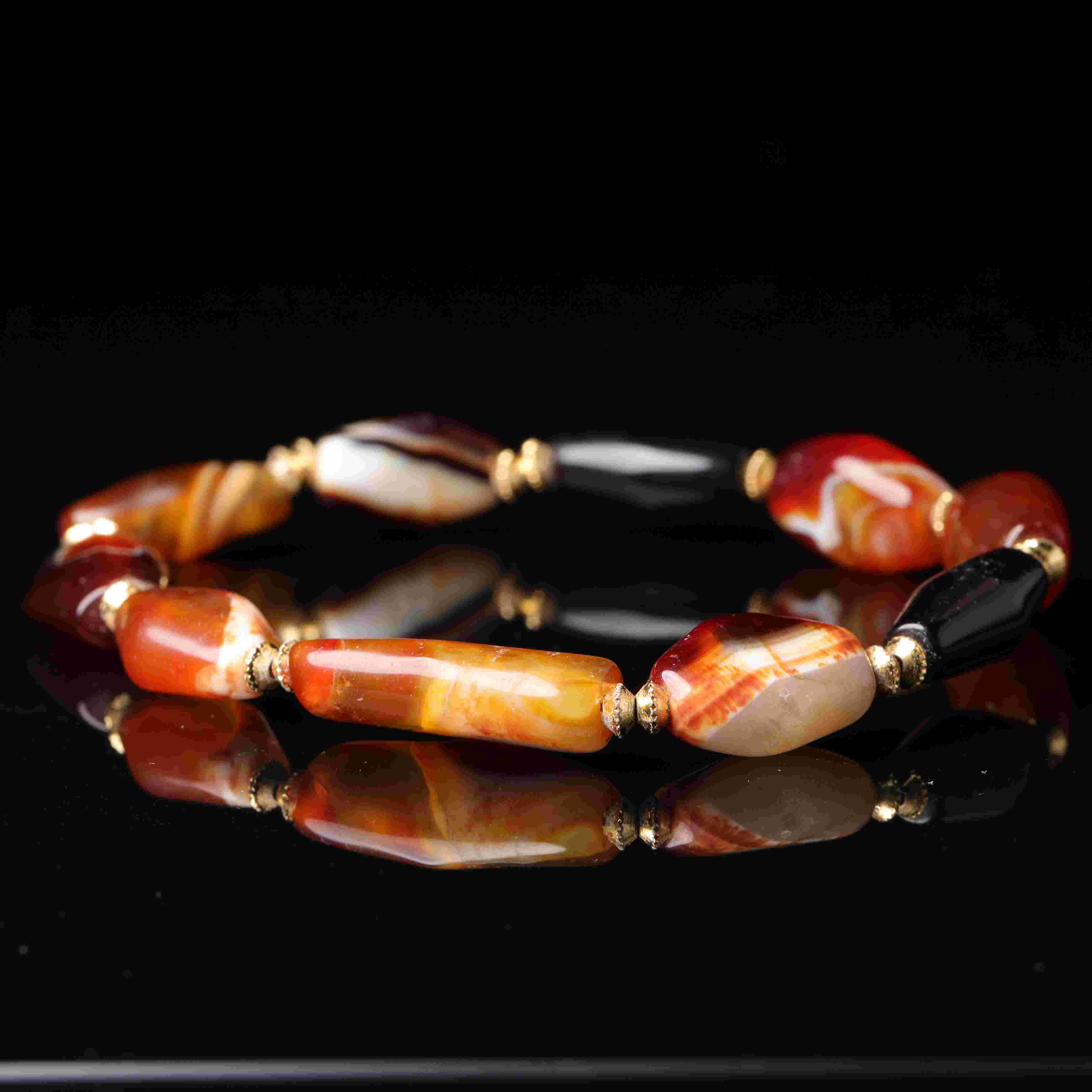 明代天然玛瑙手串-NX