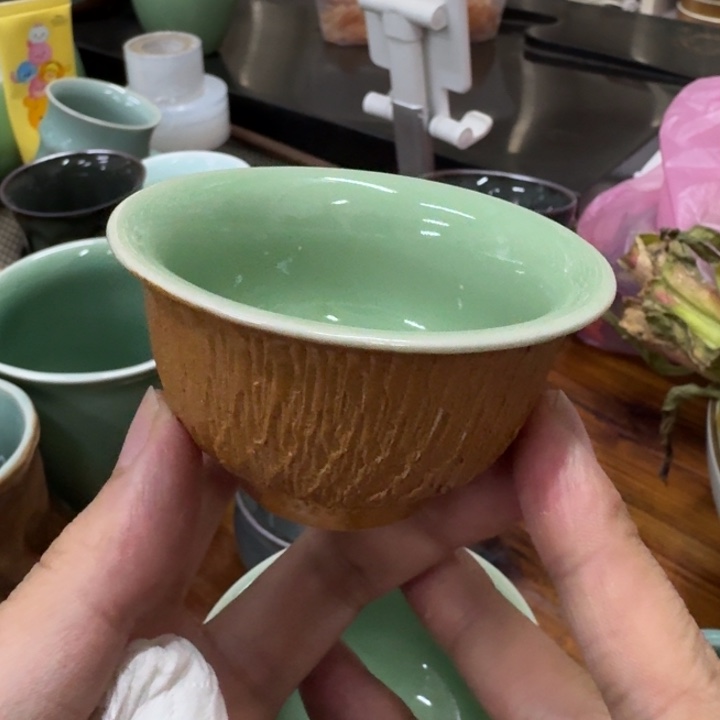 龙泉青瓷茶具微瑕61988