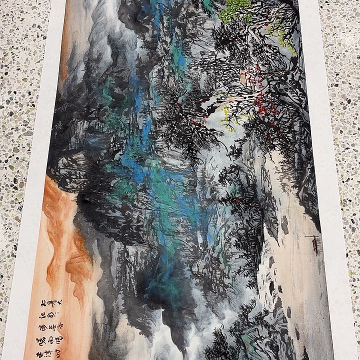 国画苏珊老师展览原作