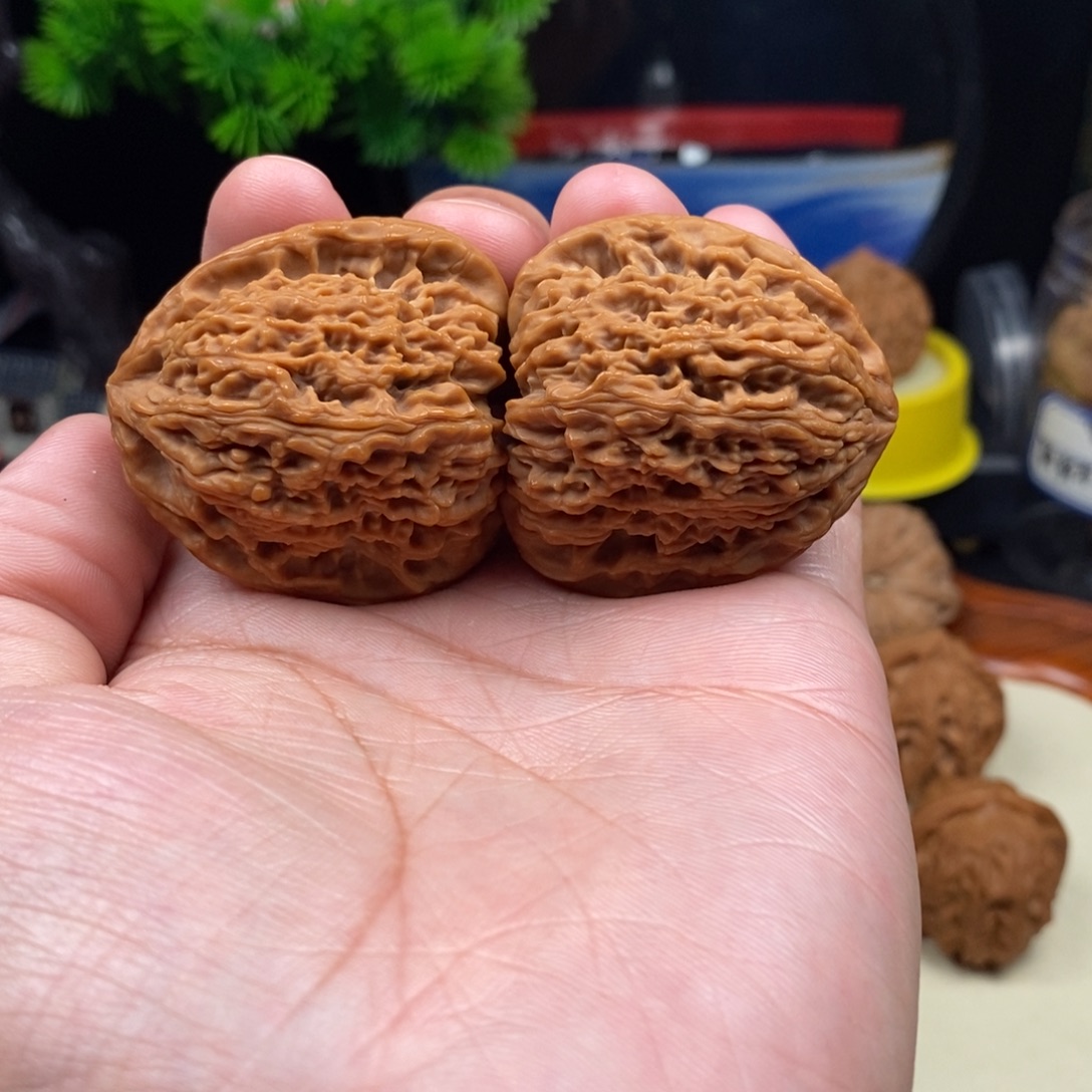 把件文玩核桃南疆石41三角