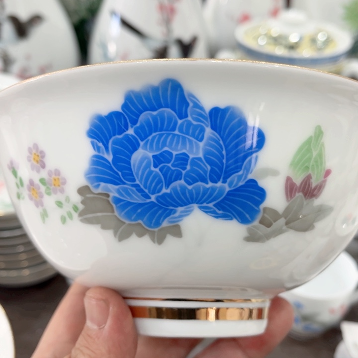 壶釉下五彩的瓷器和瓷器