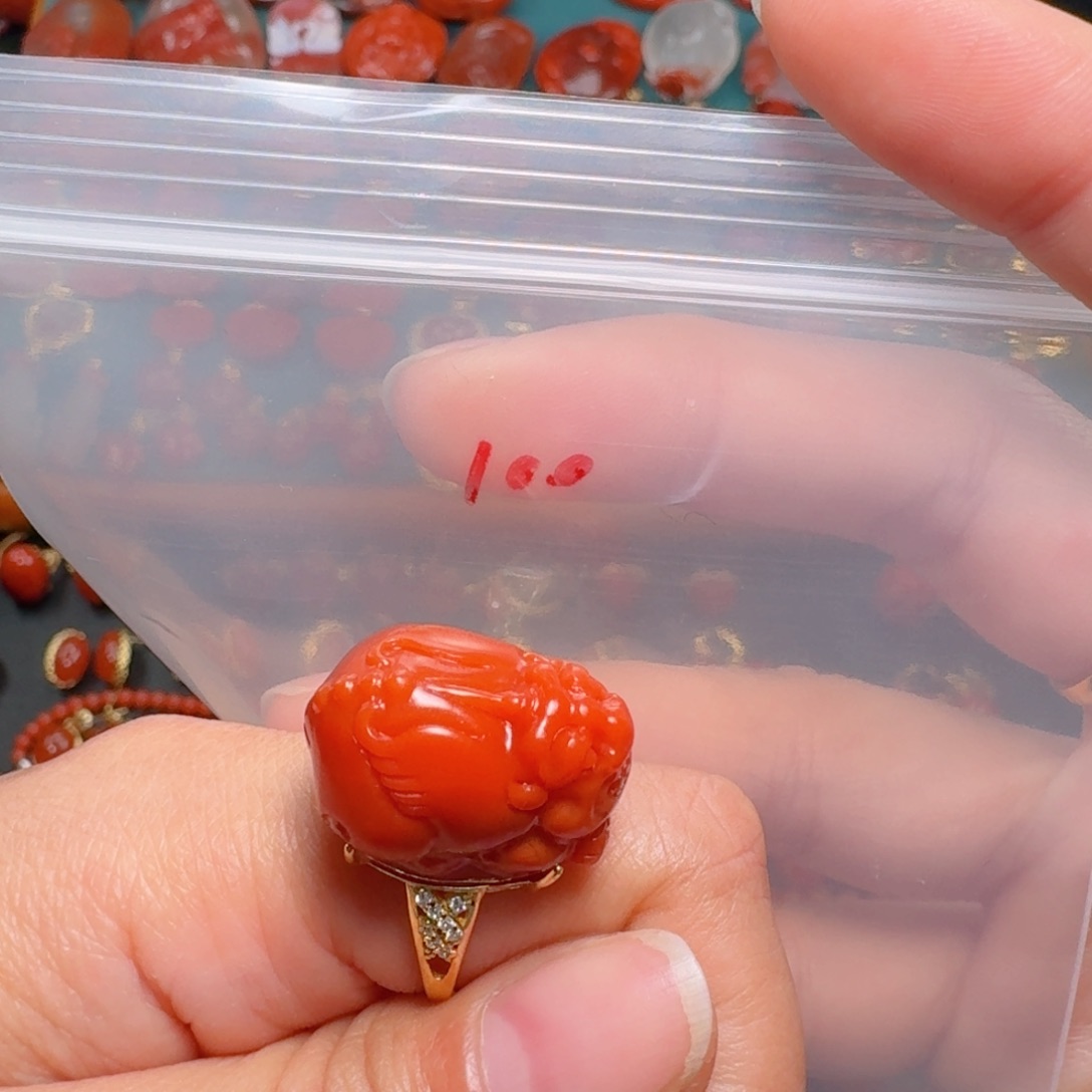 南红玛瑙南红银S925镶嵌