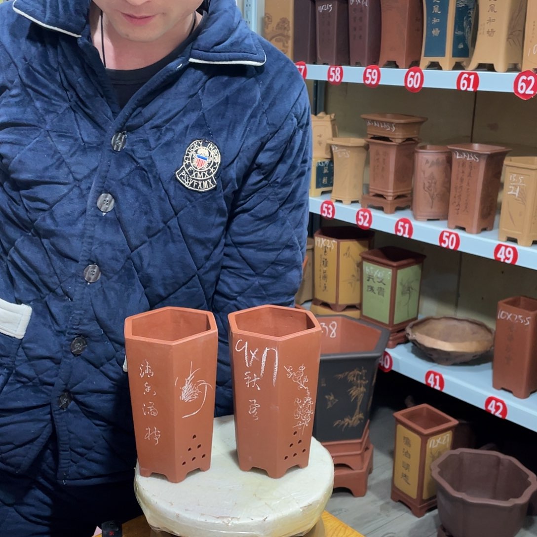 紫砂天心紫砂手工花盆