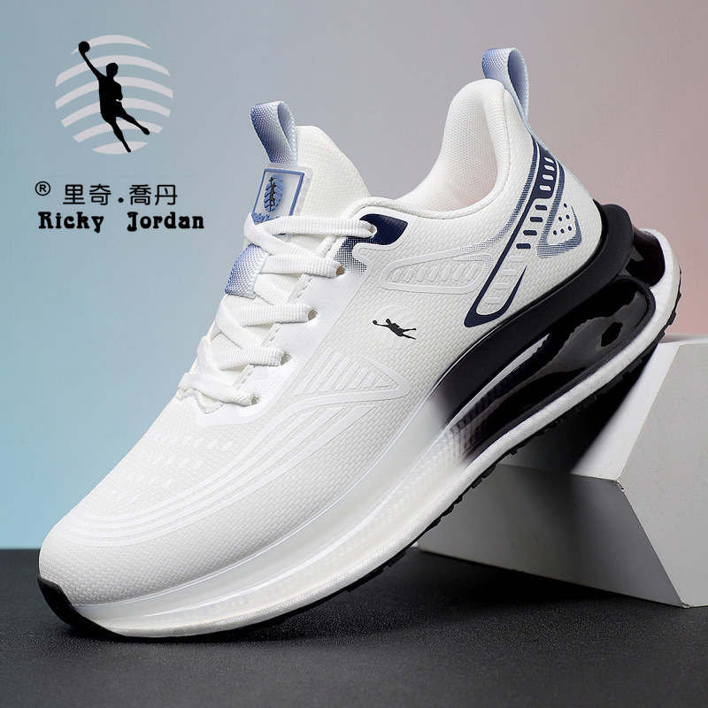 Ricky Jordan/里奇·乔丹秋冬新款皮面运动鞋爆米花底气垫底休闲鞋