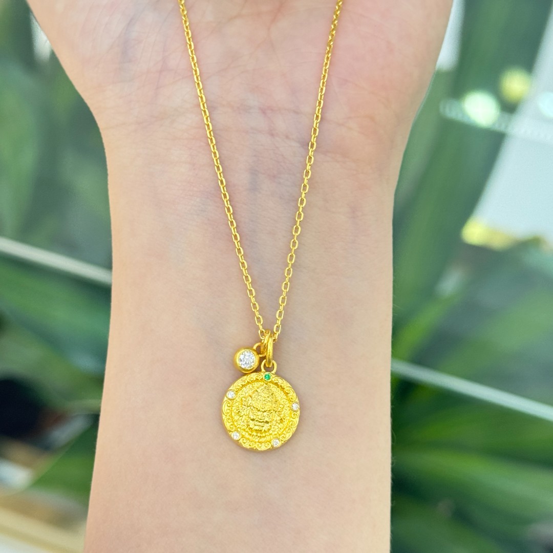 阿敏专属-G/Z【黄财财点钻套链】足金999套链(188/88/0)-多样性发一