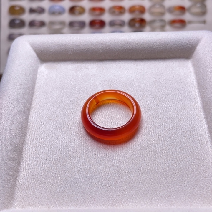 玛瑙/玉髓戒指未镶嵌用****6