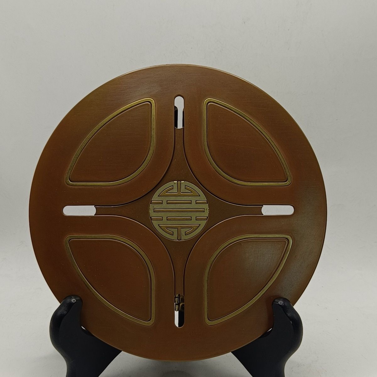 老艺人手盘旧咬合盖板一对