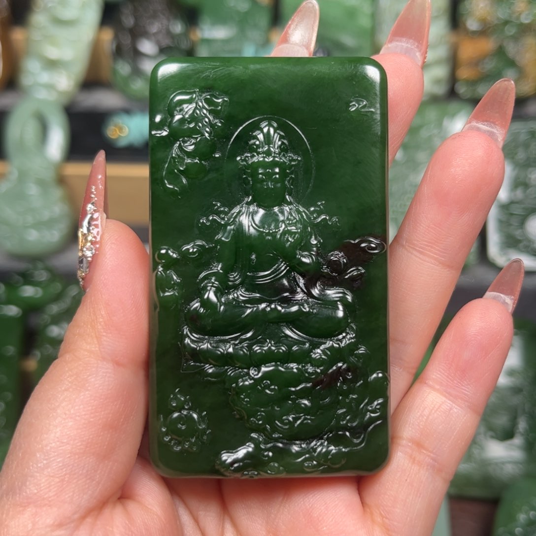 和田玉挂件未镶嵌K****