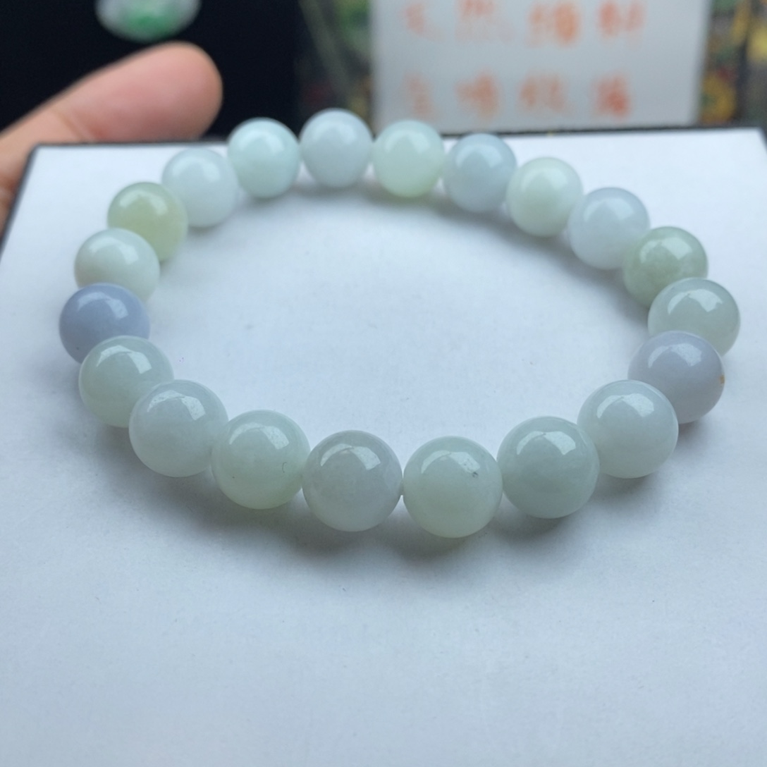 翡翠散珠卡9手串20颗