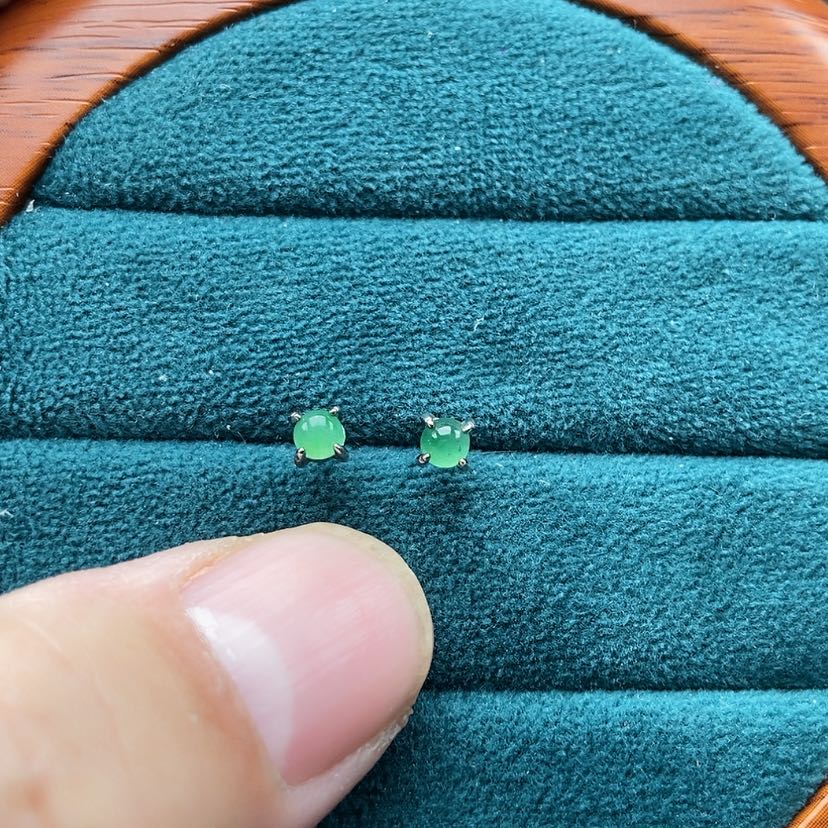 【闪购商品】翡翠戒指银S925镶嵌兮兮