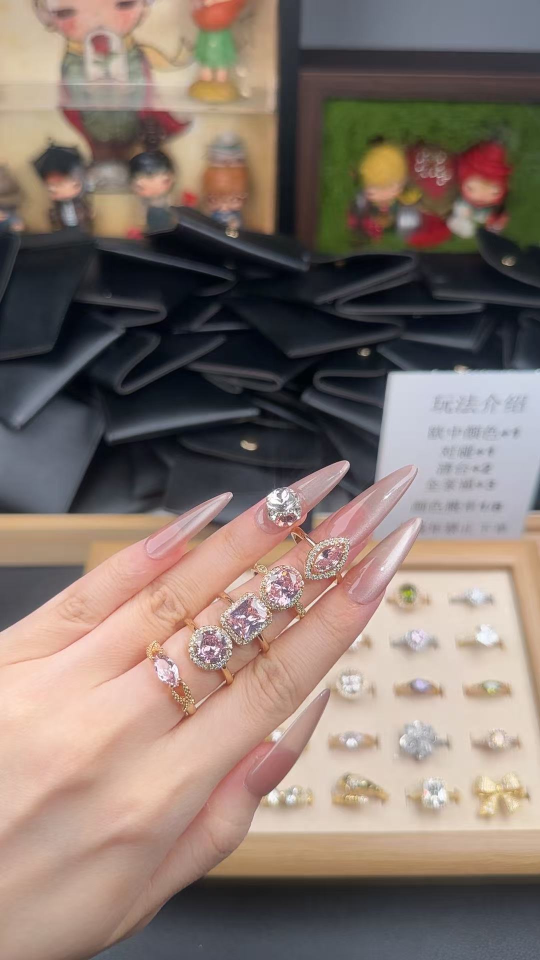 黄铜锆石戒指 精品高货时尚百搭女王ins风轻奢镶嵌