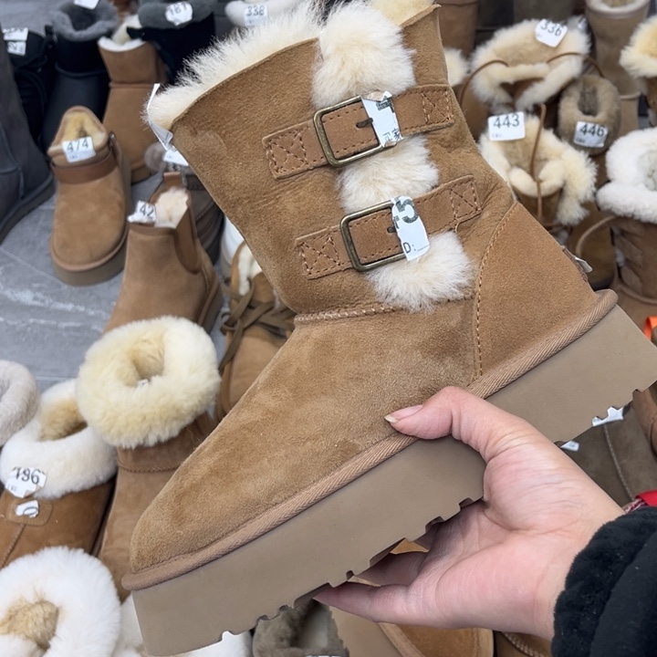 栗色两排扣厚底38