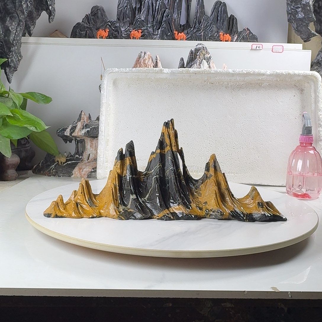 锂***头山峰摆件鱼缸造景