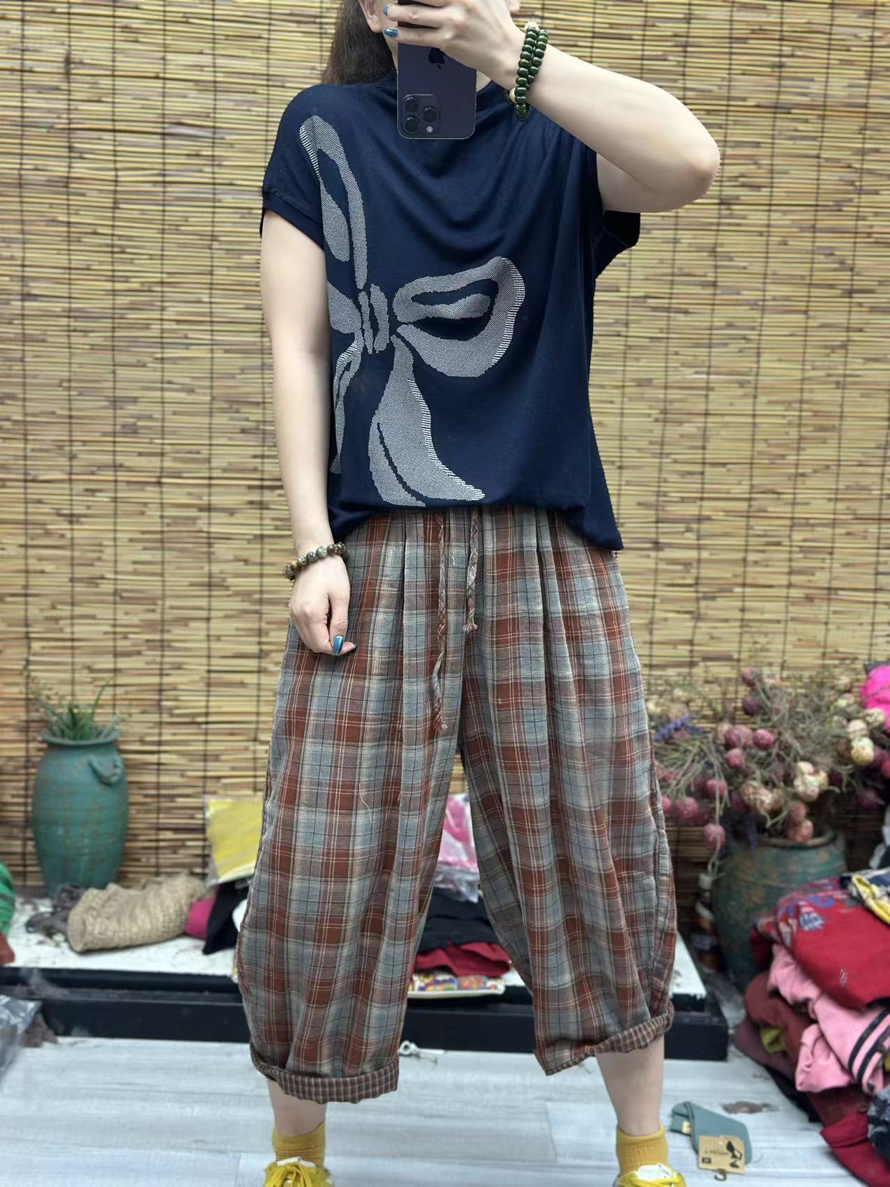 HY    大蝴蝶结图案T恤