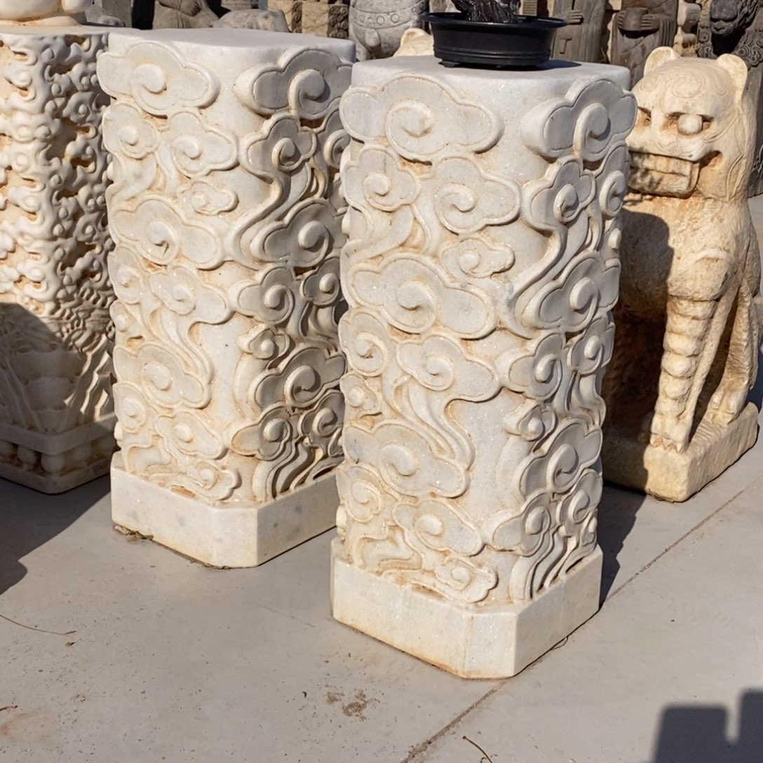 那***…石材柱子一对不管卸车