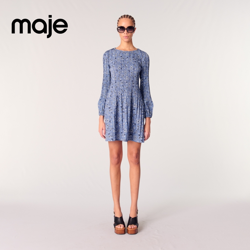 商场同款|Maje 2025秋冬新款女装法式气质连衣裙短裙MFPRO04236