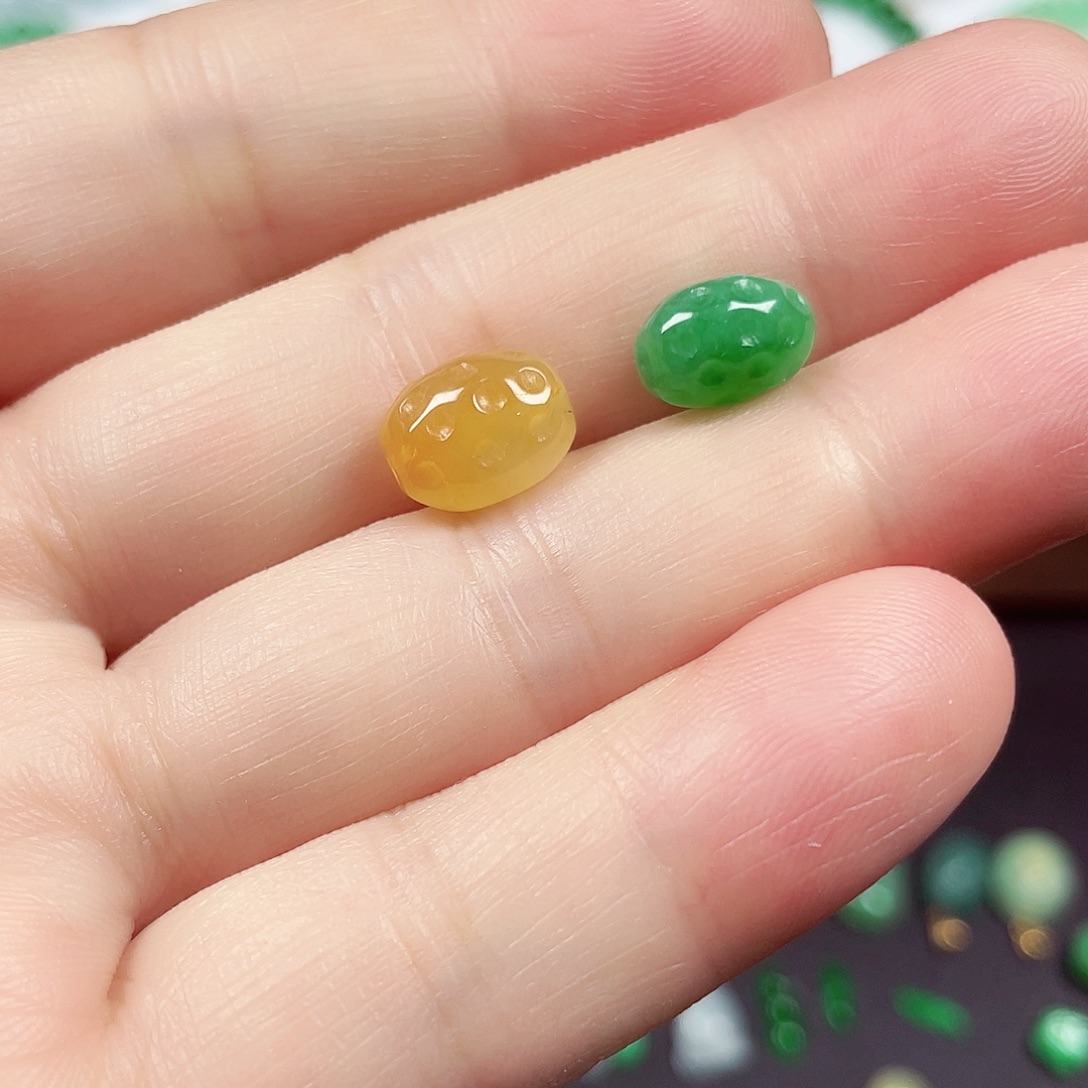 鸣***艺翡翠未镶嵌手链天然缅甸翡翠A货卡10