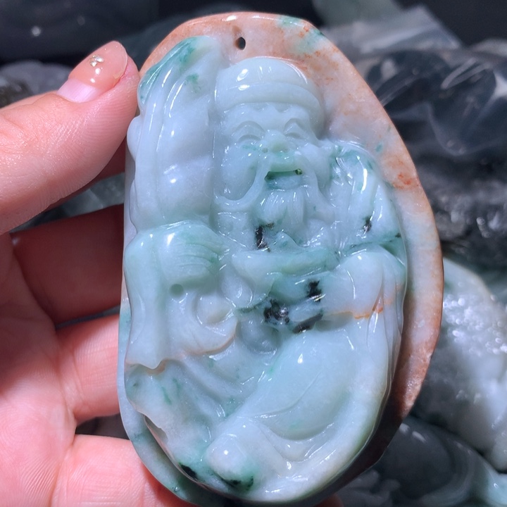 翡翠未镶嵌颈饰保真天然A货翡翠