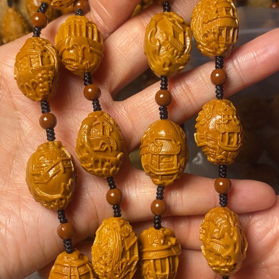 橄榄核手串/手链苏州园林脖挂