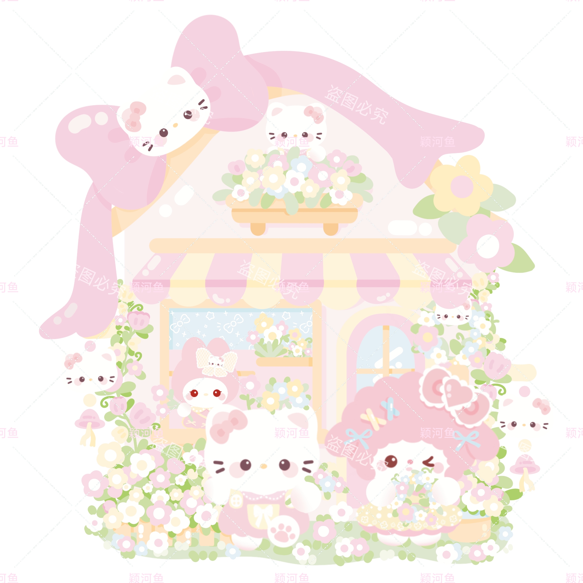 【非独家异形大贴封箱贴插画合集】封箱贴贴纸异形封口贴