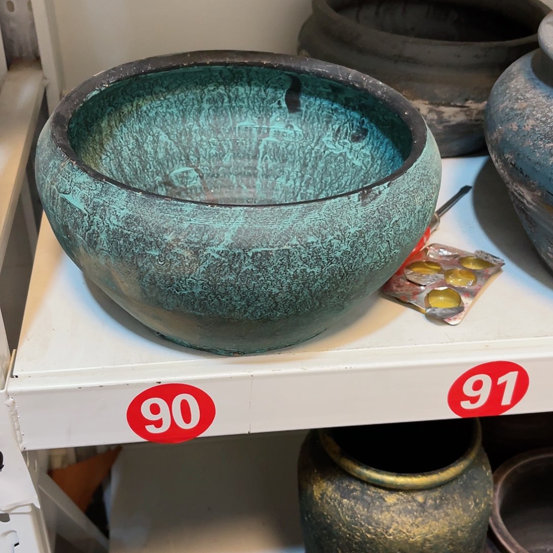 红陶无孔口径20高11