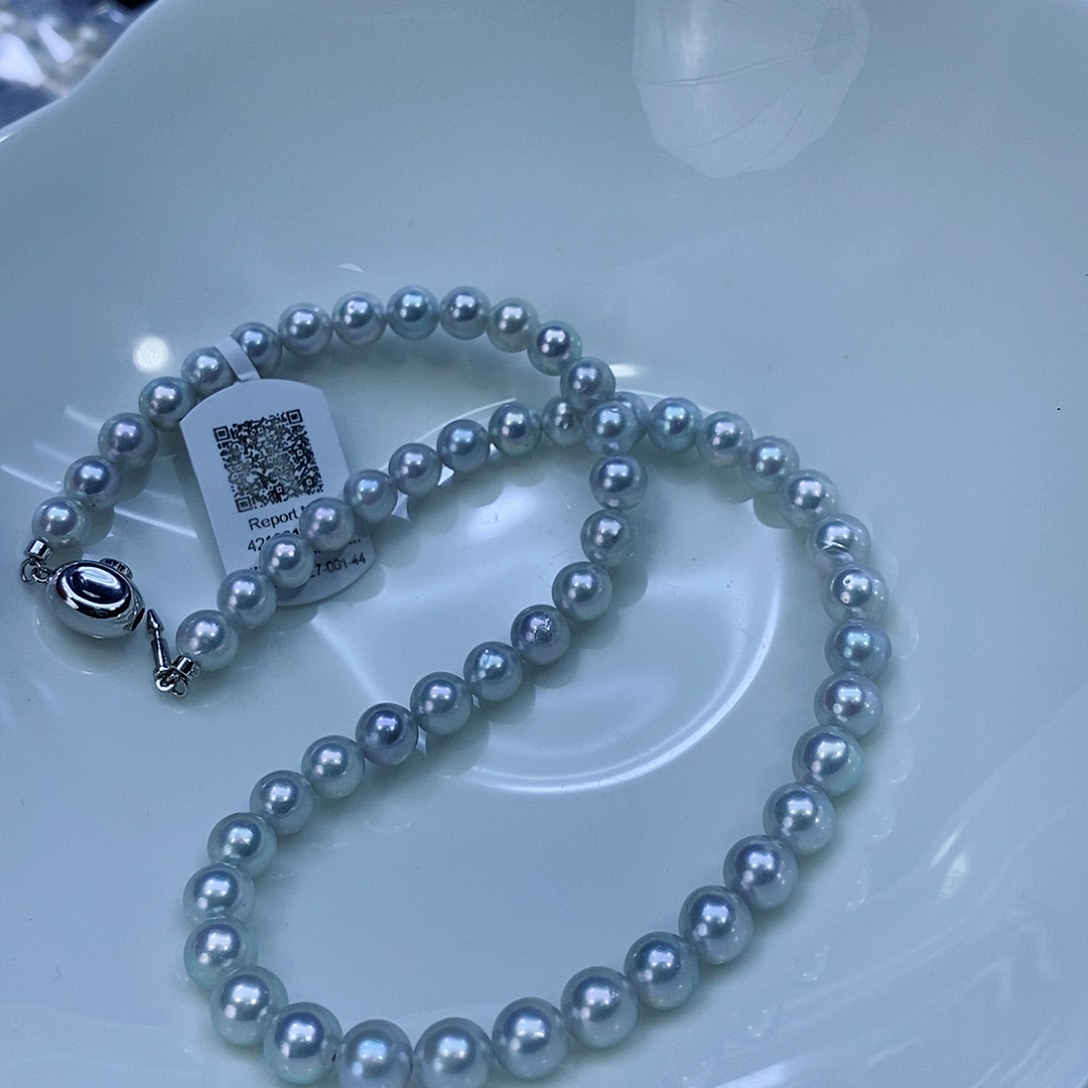 海水珍珠颈饰银S925镶嵌