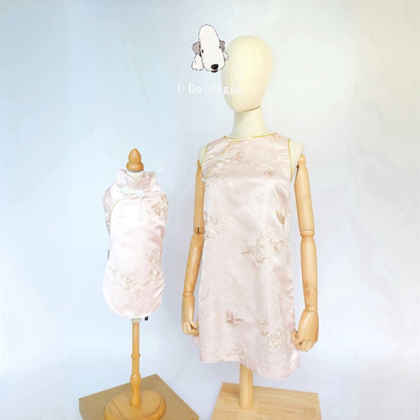 人宠亲子装连衣裙宠物主人同款服装新中式服装宠物服装