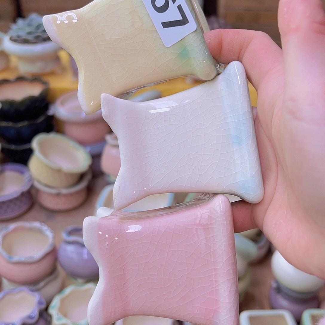 红陶陶瓷花盆当场满12包邮