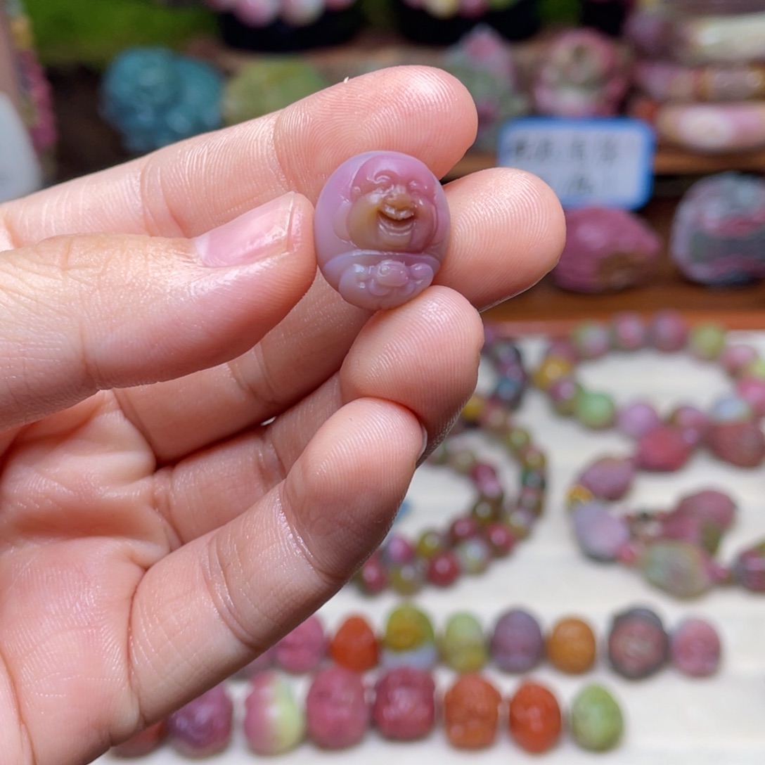 玛瑙/玉髓珠宝半成品未镶嵌萌*宝盐源玛瑙福利佛