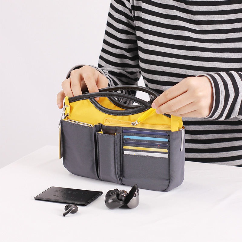 【手提包中包】托特包整理内胆包分隔包带拉链多功能收纳包23*18*6