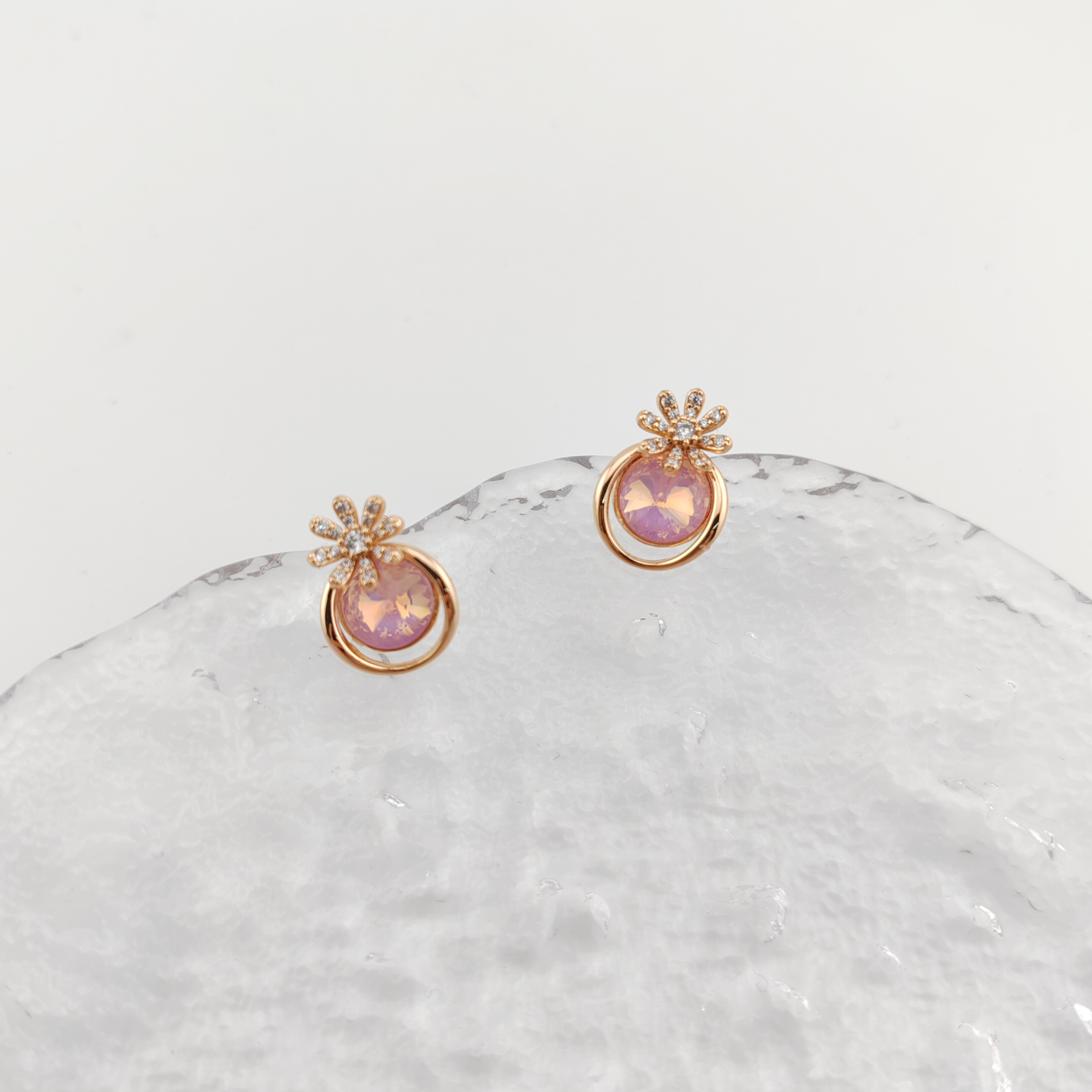 XUPING/旭平首饰 合金玻璃耳饰 【潘生福利】小雏菊GDD X001120171