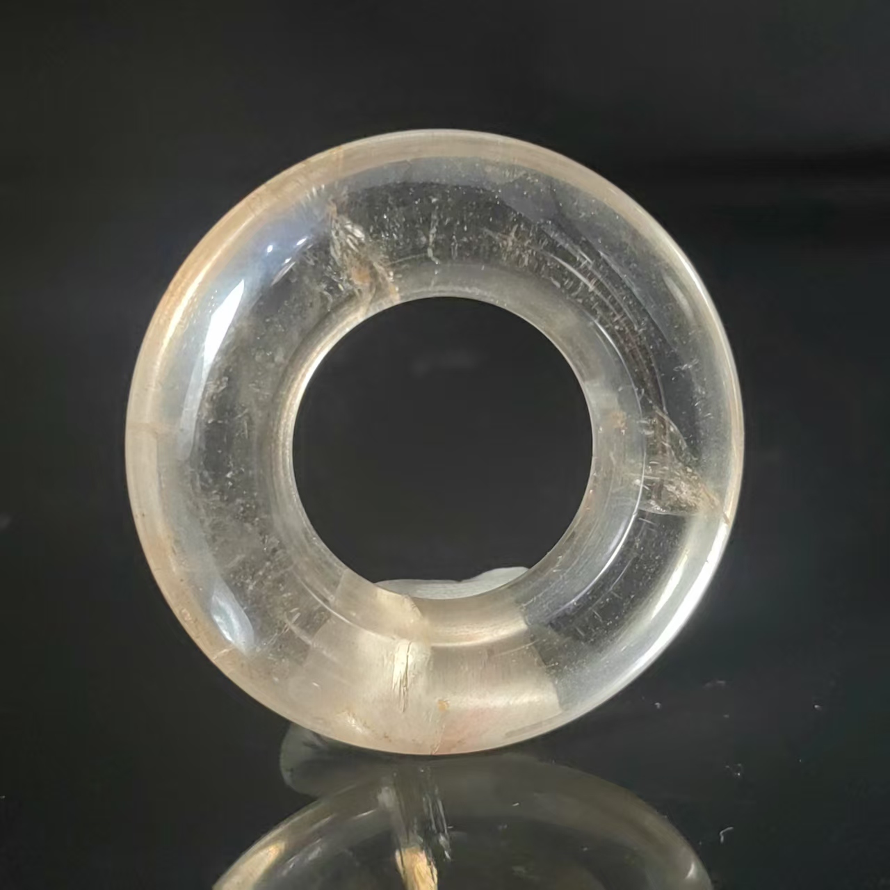 Tgz14清代 水晶环