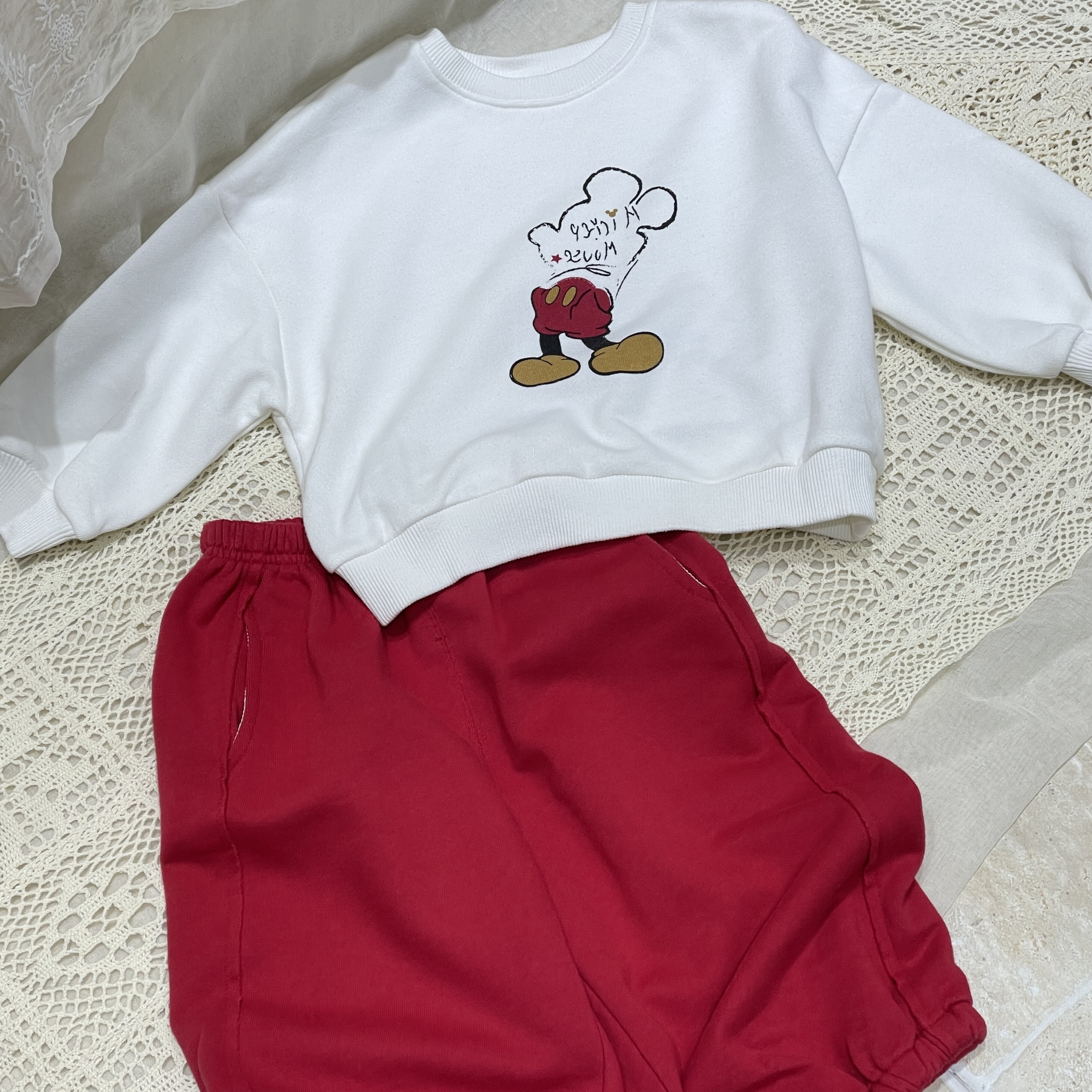 现货「可可买手集合店」新年米奇卫衣套装2026#买手33085