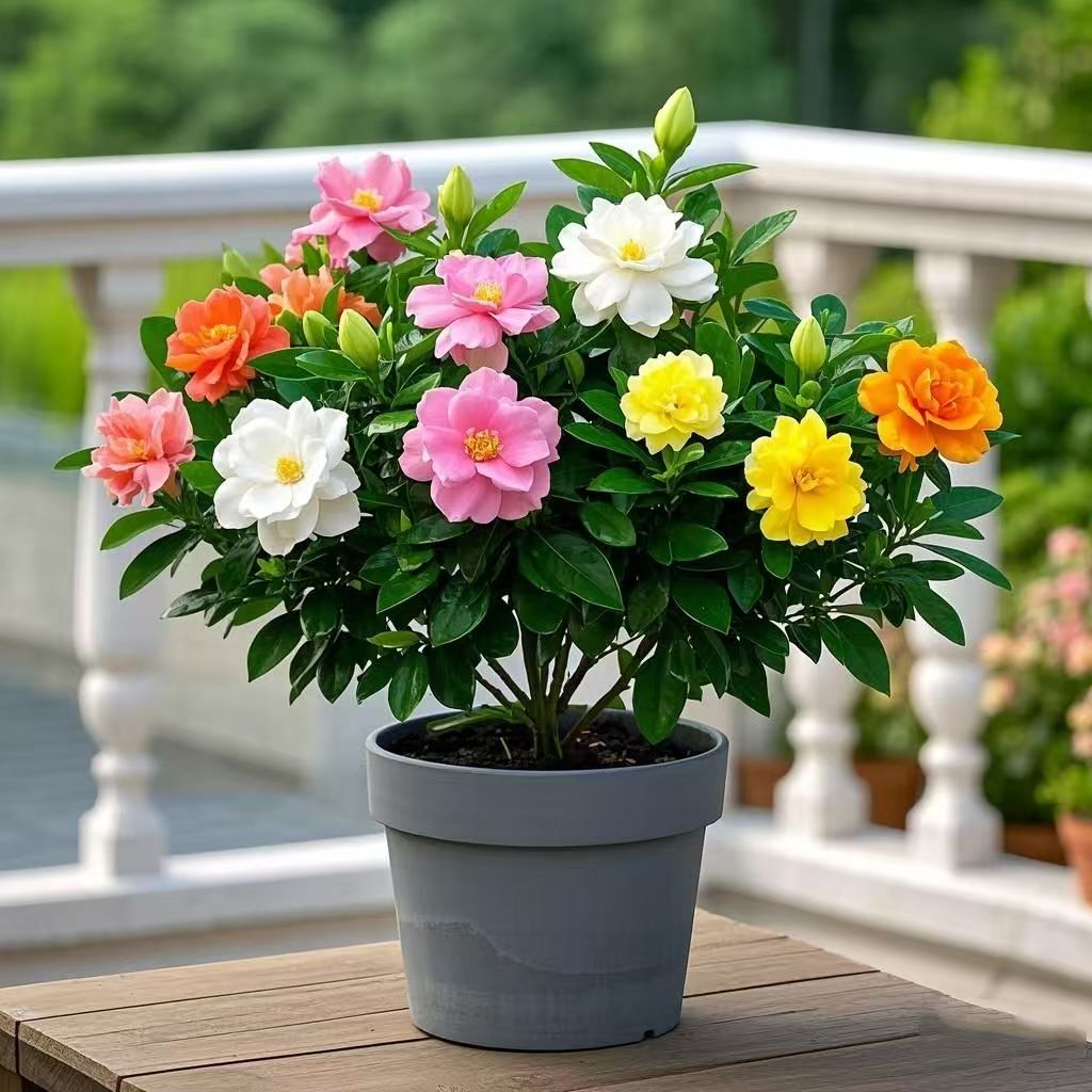 【热销100W】新品浓香型牡丹栀子花四季开花客厅阳台花卉绿植盆栽