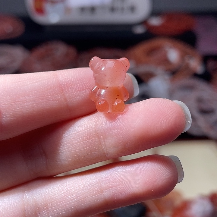 南红玛瑙小熊未镶嵌1291