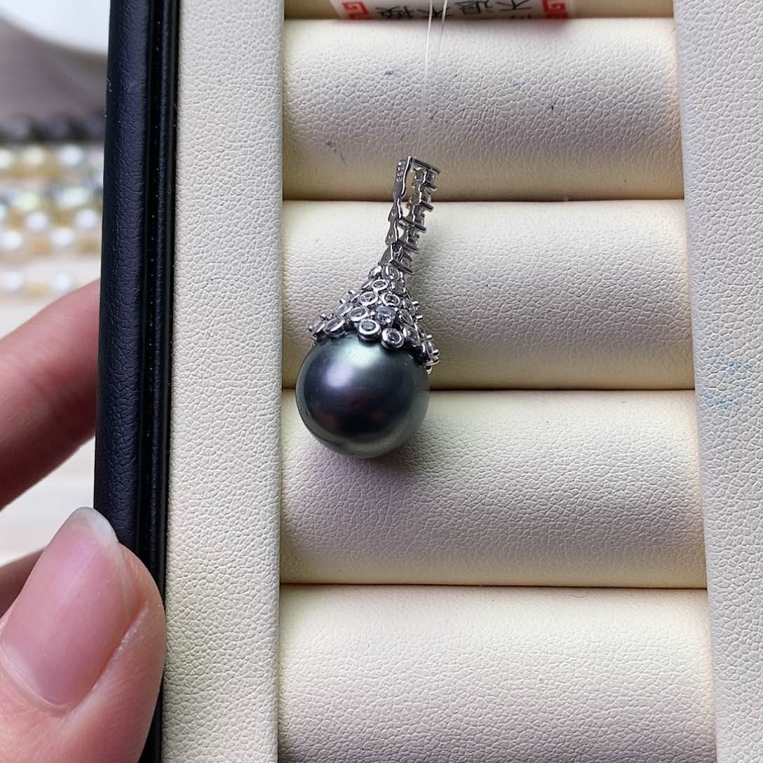 海水珍珠颈饰银S925镶嵌
