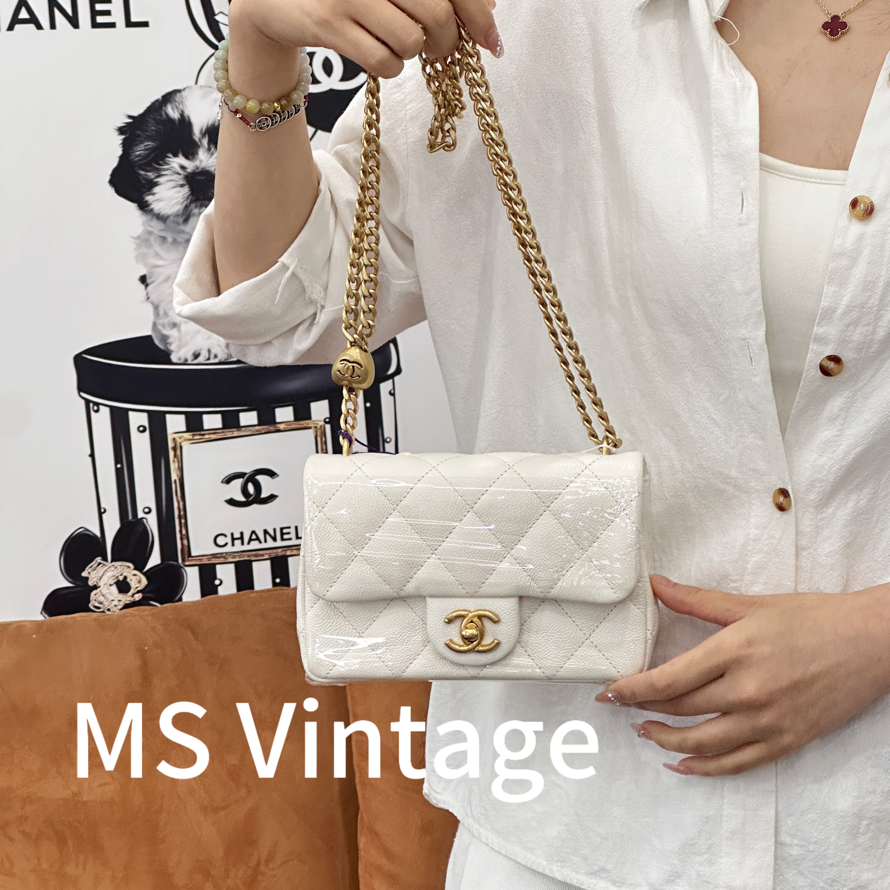 99新 Chanel/香奈儿 香奈儿白金金球方胖子（芯片）