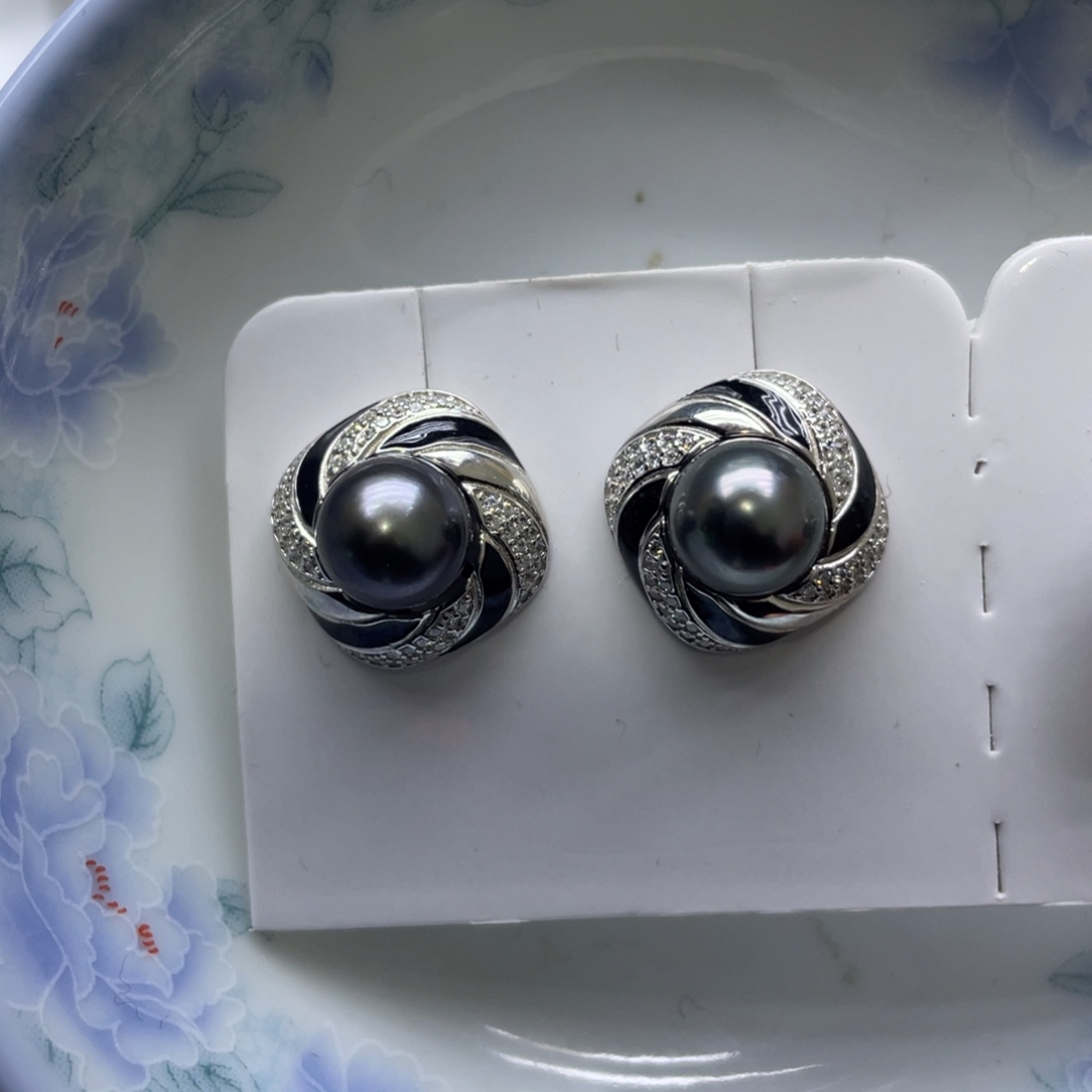 海水珍珠耳饰未镶嵌