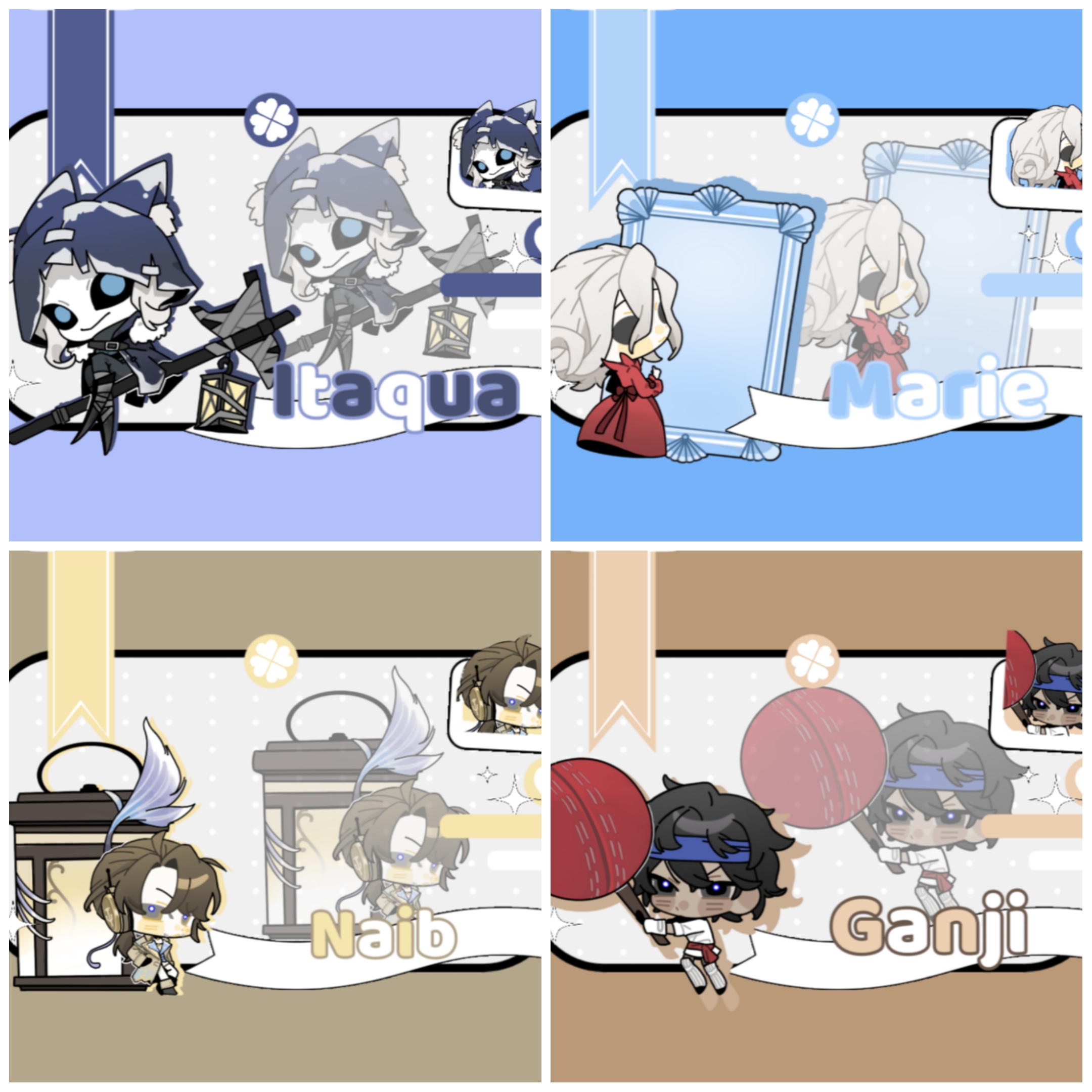 萌物印象系列Q版方吧唧