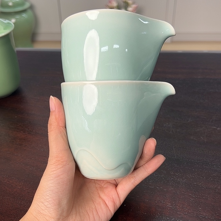 龙泉云间青瓷小米茶器