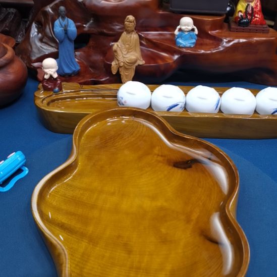 缅甸大叶金丝楠木果盘