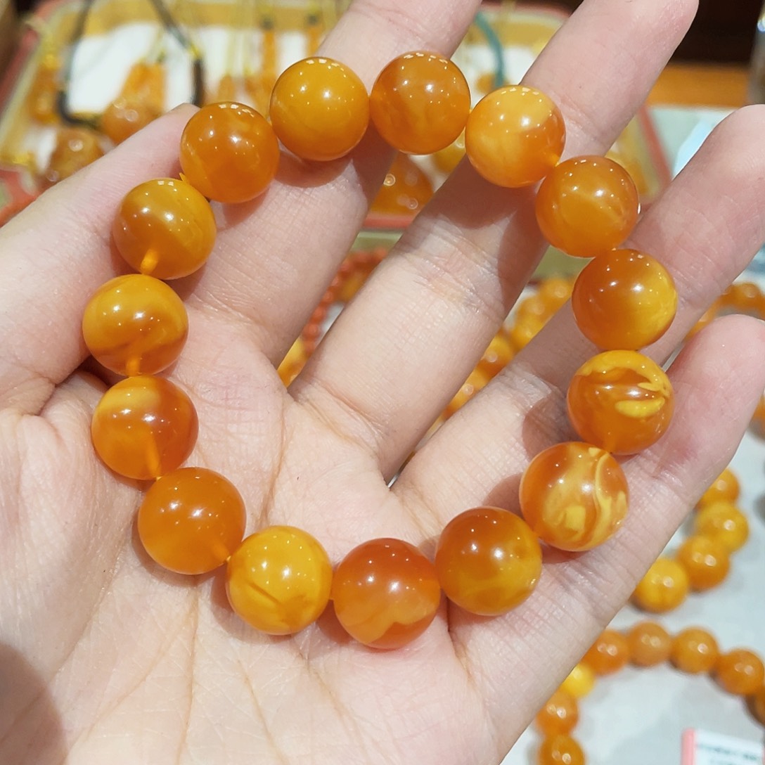 蜜蜡手链未镶嵌手串