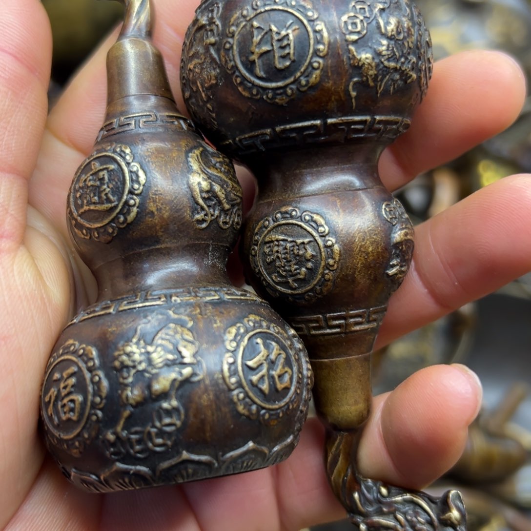 铜摆件欢迎欢迎你