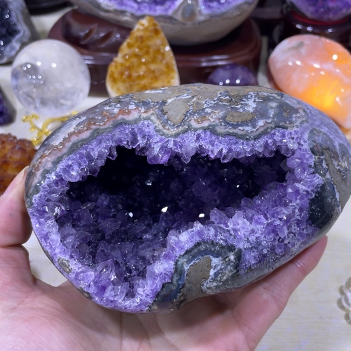 紫晶钱袋子未镶嵌