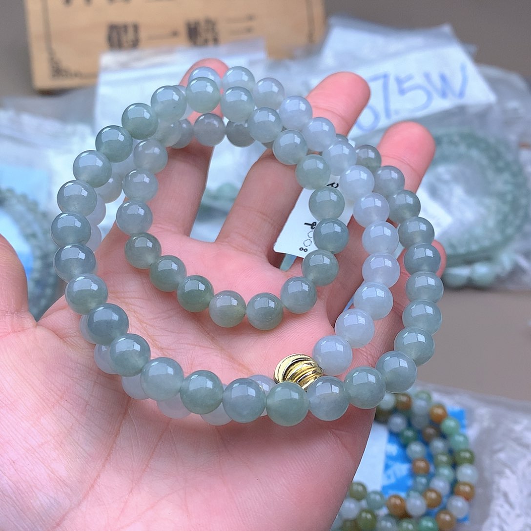 未镶嵌手串定制翡翠