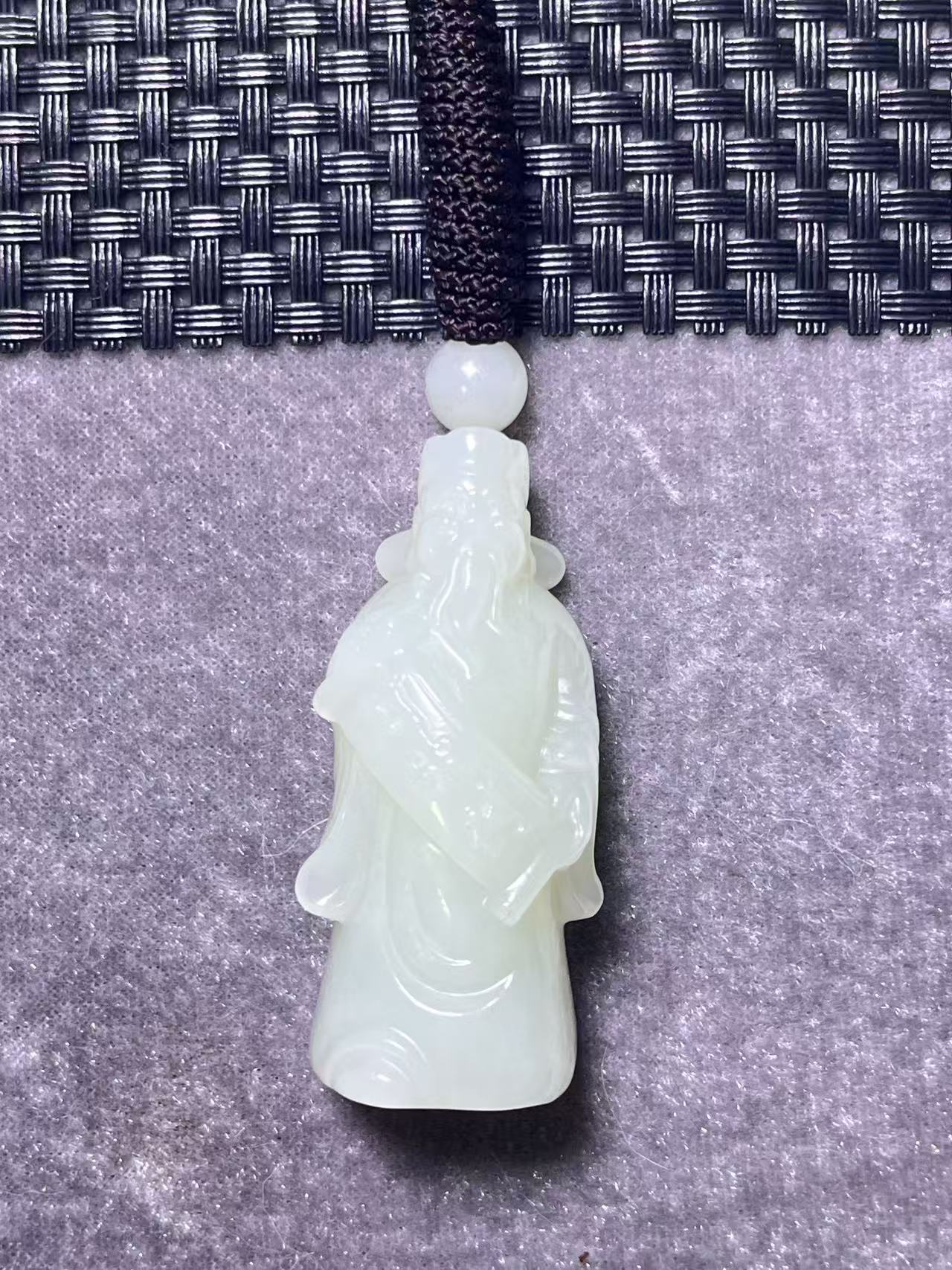 财神挂件玉质温润包浆醇厚